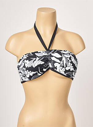 Sutien de costum de baie închidere cu legături de legat top sutien modelat negru MOONTIDE femeie
