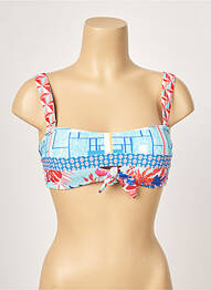 Sutien de costum de baie top sutien modelat top sutien modelat albastru PIHA femeie