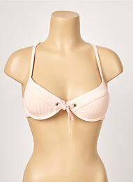 Sutien de costum de baie bretele elastice reglabile top sutien push-up roz SEAFOLLY femeie