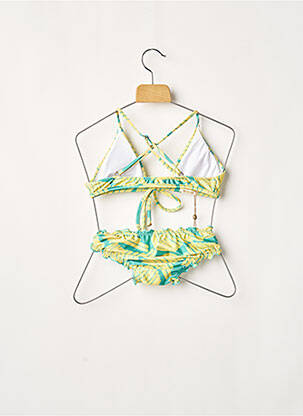 Costum de baie din două piese elasticitate top triunghiuri verde RIO DE SOL femeie