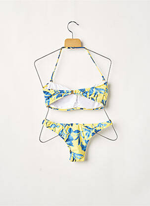 Costum de baie din două piese elasticitate top triunghiuri galben RIO DE SOL femeie