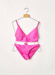 Costum de baie din două piese elasticitate top sutien modelat roz RIO DE SOL femeie
