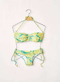 Costum de baie din două piese elasticitate top sutien modelat galben RIO DE SOL femeie