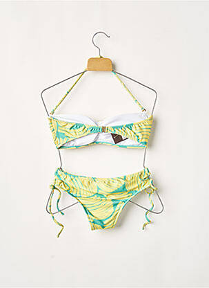 Costum de baie din două piese elasticitate top sutien modelat galben RIO DE SOL femeie