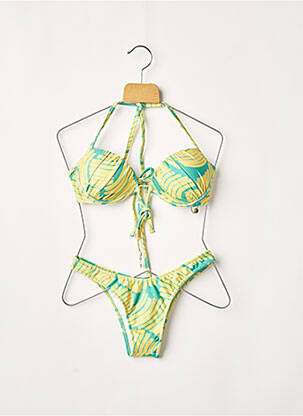 Costum de baie din două piese elasticitate top sutien modelat galben RIO DE SOL femeie