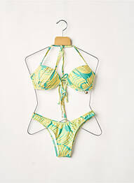 Costum de baie din două piese elasticitate top sutien modelat galben RIO DE SOL femeie