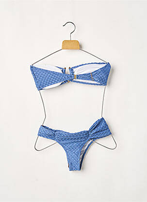 Costum de baie din două piese elasticitate top bentiță albastru RIO DE SOL femeie