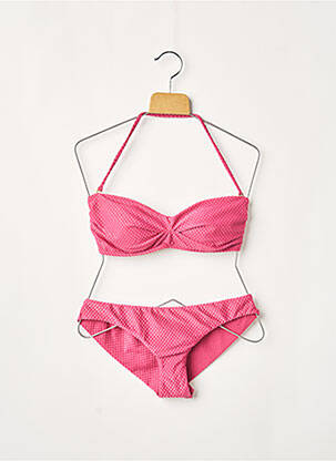 Costum de baie din două piese elasticitate top sutien modelat roz RIO DE SOL femeie