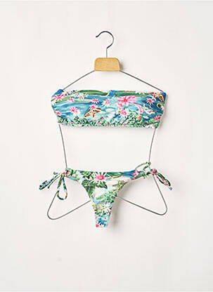 Costum de baie din două piese elasticitate top sutien modelat verde RIO DE SOL femeie