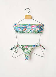 Costum de baie din două piese elasticitate top sutien modelat verde RIO DE SOL femeie
