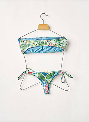 Costum de baie din două piese elasticitate top sutien modelat verde RIO DE SOL femeie