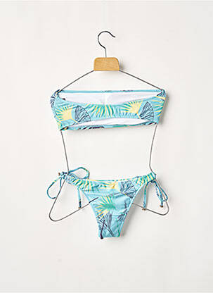 Costum de baie din două piese elasticitate top bentiță albastru RIO DE SOL femeie