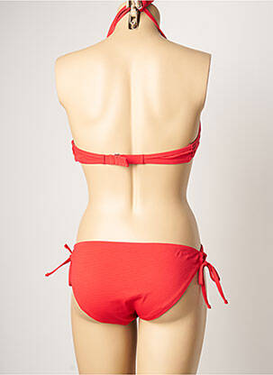 Costum de baie din două piese elasticitate top sutien push-up roșu DAG ADOM femeie