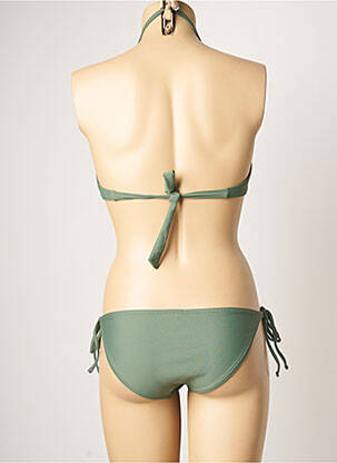 Costum de baie din două piese elasticitate top sutien modelat verde DAG ADOM femeie