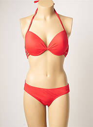 Costum de baie din două piese elasticitate top sutien modelat roșu DAG ADOM femeie