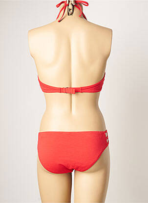 Costum de baie din două piese elasticitate top sutien modelat roșu DAG ADOM femeie