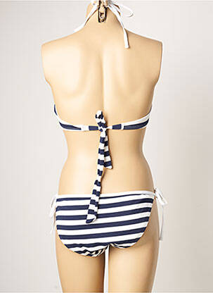 Costum de baie din două piese elasticitate top sutien modelat albastru DAG ADOM femeie