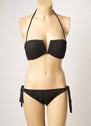 Costum de baie din două piese elasticitate top sutien modelat negru DAG ADOM femeie