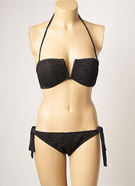Costum de baie din două piese elasticitate top sutien modelat negru DAG ADOM femeie