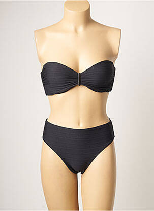 Costum de baie din două piese elasticitate top bentiță negru MOONTIDE femeie