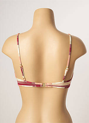 Sutien de costum de baie elasticitate top triunghiuri roșu KIWI femeie