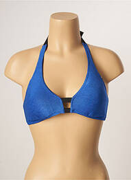 Sutien de costum de baie elasticitate top triunghiuri albastru LIVIA femme