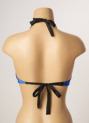 Sutien de costum de baie elasticitate top triunghiuri albastru LIVIA femeie