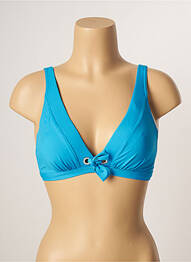 Sutien de costum de baie elasticitate top triunghiuri albastru LIVIA femme