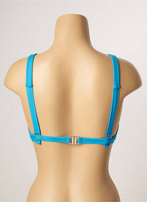 Sutien de costum de baie elasticitate top triunghiuri albastru LIVIA femeie