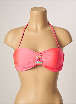 Sutien de costum de baie elasticitate top sutien modelat roz LIVIA femeie