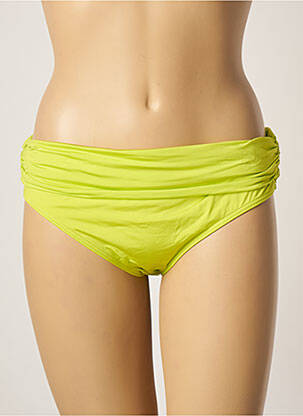 Chiloți de baie efect material satinat chiloți verde KIWI femme