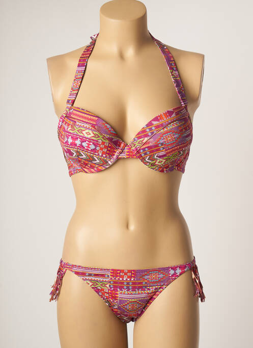 Costum de baie din două piese roz KIWI femeie