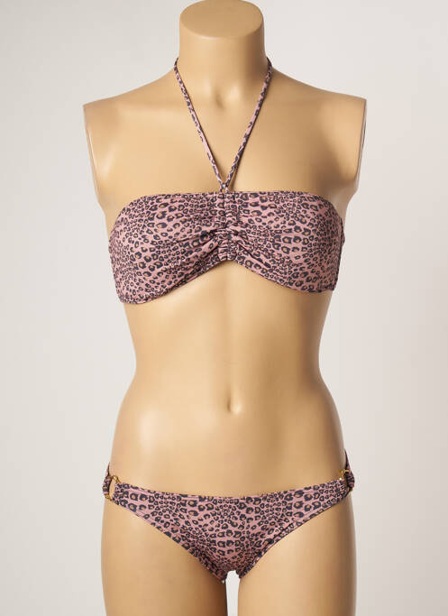 Costum de baie din două piese roz KIWI femeie