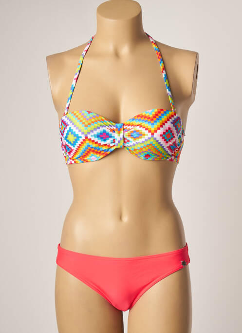 Costum de baie din două piese roz PLATJA femeie