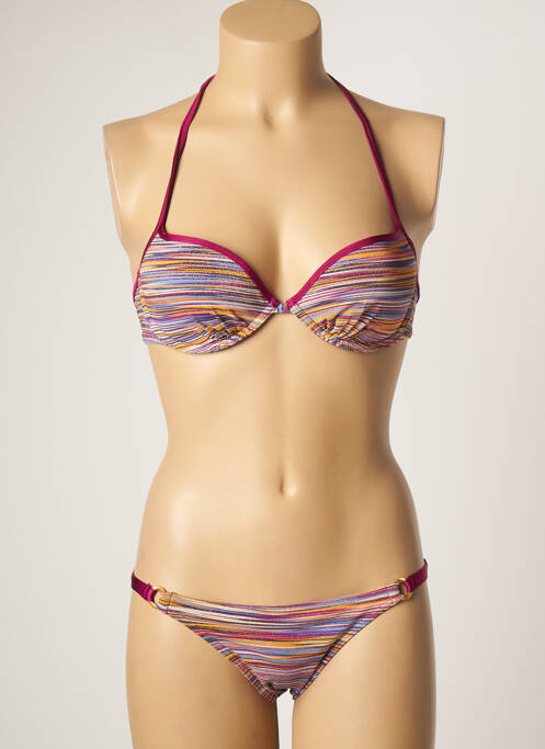 Costum de baie din două piese roz KIWI femeie