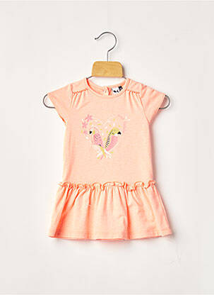 Rochie midi portocaliu 3 POMMES fată