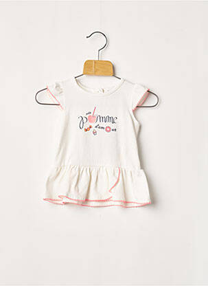 Tricou alb 3 POMMES fată