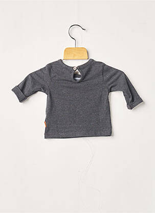 Tricou închidere cu nasturi la spate mâneci lungi gri NOPPIES fată