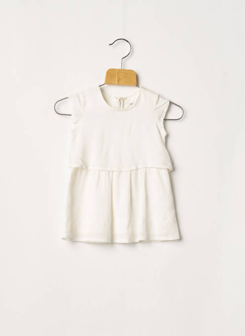 Rochie midi alb IKKS fată