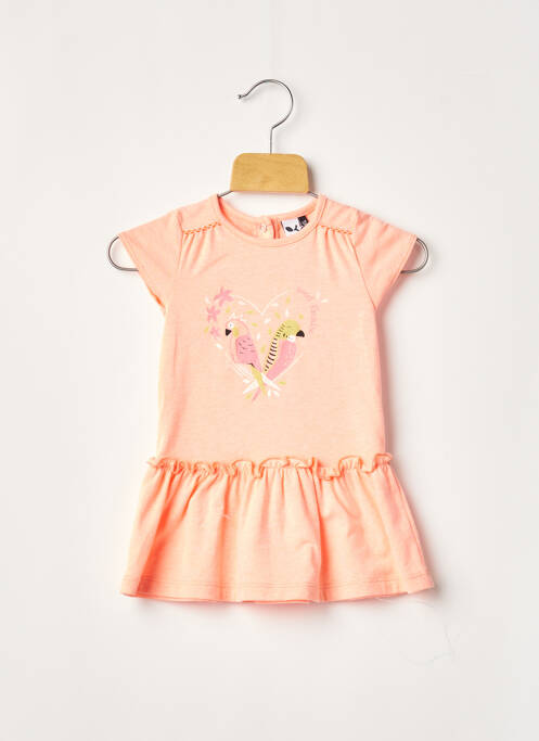 Rochie midi portocaliu 3 POMMES fată