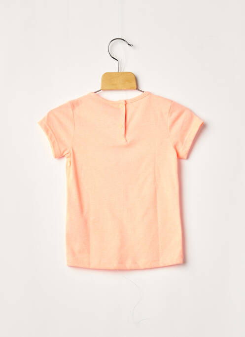 Tricou croială dreaptă mâneci scurte portocaliu 3 POMMES fille