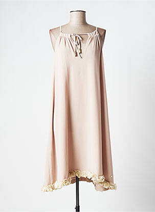 Rochie midi bej CRISTINA BARROS femeie