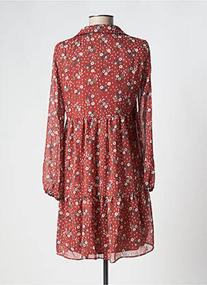 Rochie scurtă croială fluidă mâneci lungi maro MARGVERY femeie