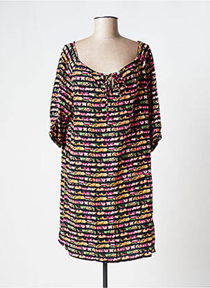 Rochie scurtă mâneci scurte mâneci scurte negru YSABEL MORA femeie