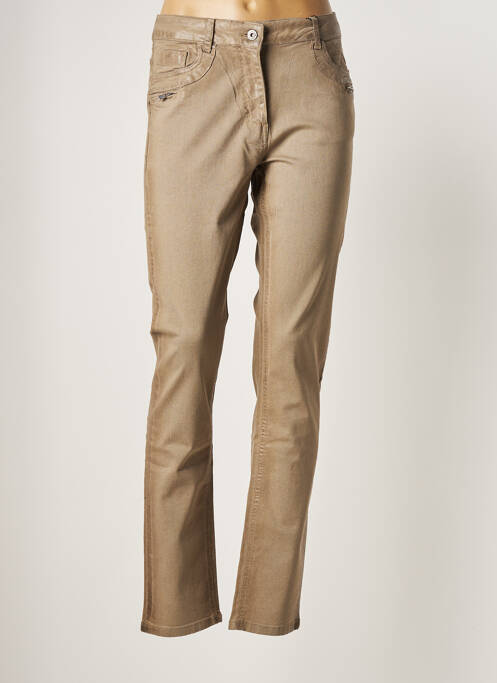Pantalon slim verde LAUREN VIDAL femeie