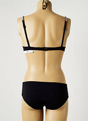 Costum de baie din două piese elasticitate top sutien modelat negru MAISON LEJABY femeie