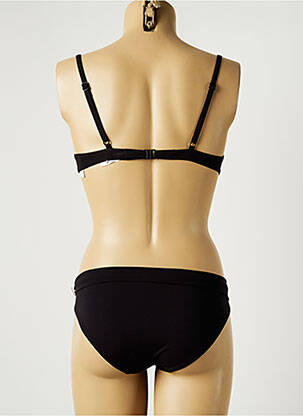 Costum de baie din două piese elasticitate top triunghiuri negru MAISON LEJABY femeie