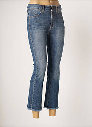 Blugi cu croială evazată albastru LAUREN VIDAL femeie