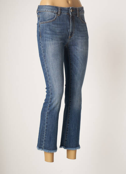 Blugi cu croială evazată albastru LAUREN VIDAL femeie