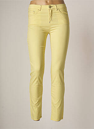 Pantalon slim galben ELISA CAVALETTI femeie